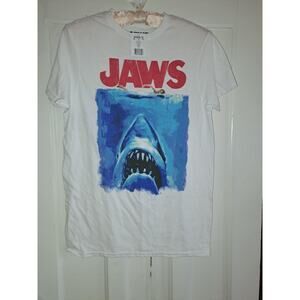 JAWS T-shirt S M graphic officially licensed UNISEX